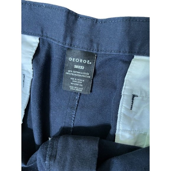 GEORGE Men's 38x32 Navy Blue Chino Pants **READ DESCRIPTION** - Picture 10 of 14